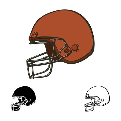 Football Helmet Logo Color and Monochrome Sport Design 24598633 Vector ...