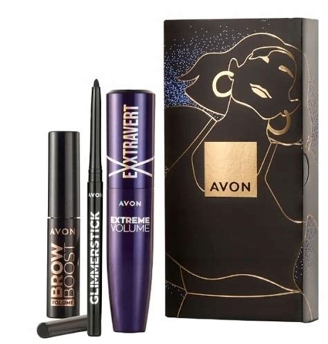 avon zestaw upominkowy do makijażu oczu 3 szt tusz kredka żel do