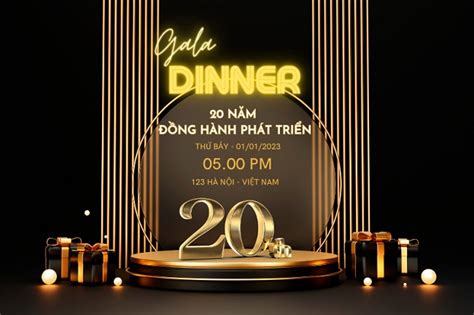 30+ Mẫu Backdrop Gala Dinner Đẹp | Vestor & PSD