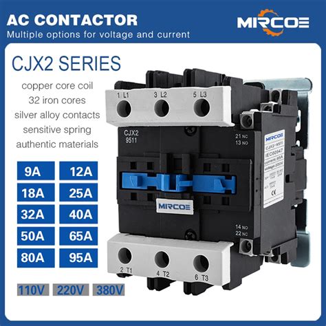 A To A Ac Magnetic Contactor Cjx Lc D For Motor Starter And