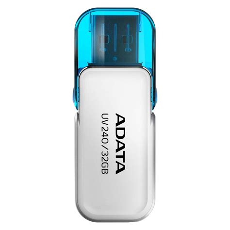 Compra Memoria USB Adata UV240 32GB USB 2 0 Blanco AUV240 32G RWH