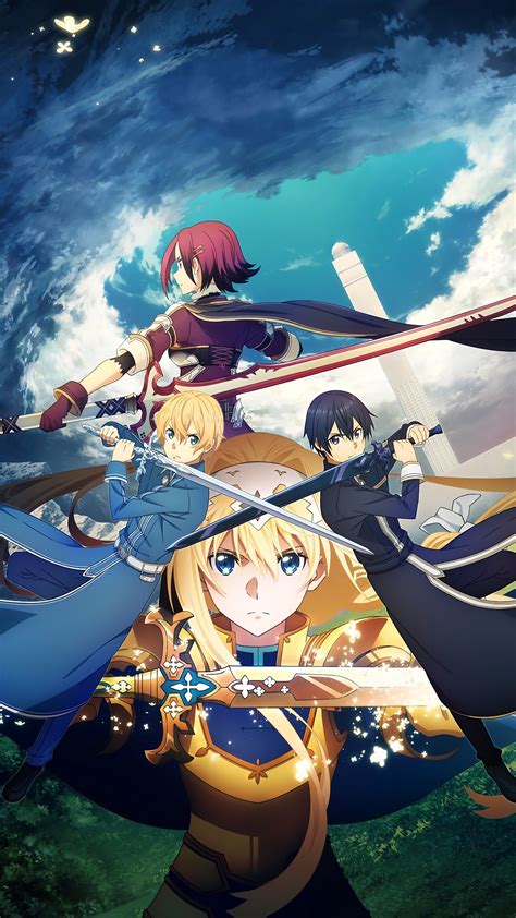 Alice Kirito Eugeo Sword Art Online Alicization K Hd Phone