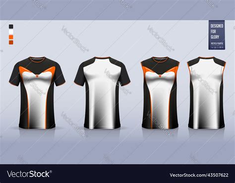 T Shirt Sport Mockup Template Design For Soccer Vector Image