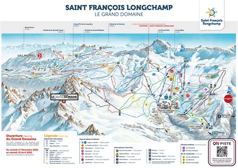 Plan des pistes Saint François Longchamp Labellemontagne