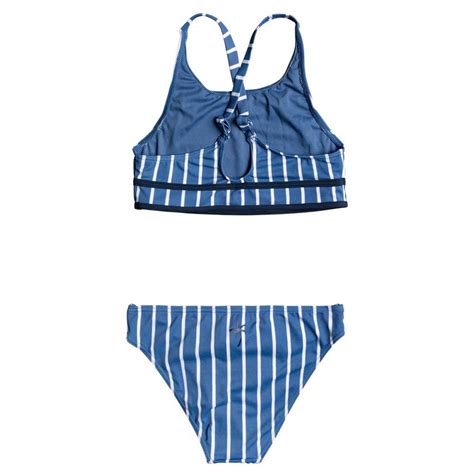 Roxy Perfect Surf Time Crop Bikini Blue Xtremeinn