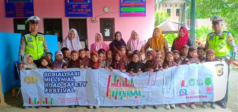 Sosialisasi Millenial Road Safety Festival Sat Lantas Polres Nagan Raya