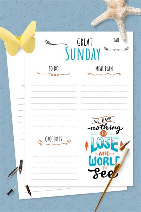 Happy Planner Daily Pages Printable Day Organize Inserts For Happy