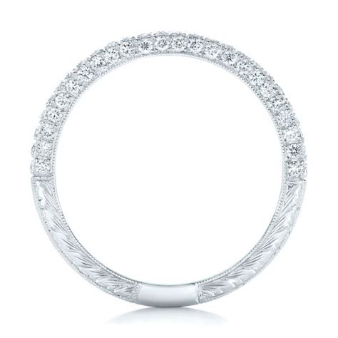 Diamond Pave Wedding Band #102175 - Seattle Bellevue | Joseph Jewelry