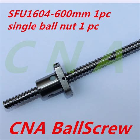 Free Shipping SFU1604 600mm Ball Screw L600mm Ballscrew With SFU1604