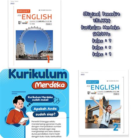 Jual Buku Bahasa Inggris Kelas 7 8 And 9 Smp Kurkulum Merdeka Penerbit Erlangga Shopee Indonesia