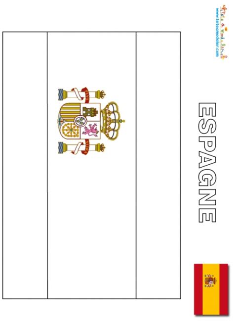 Coloriage204: coloriage drapeau espagne