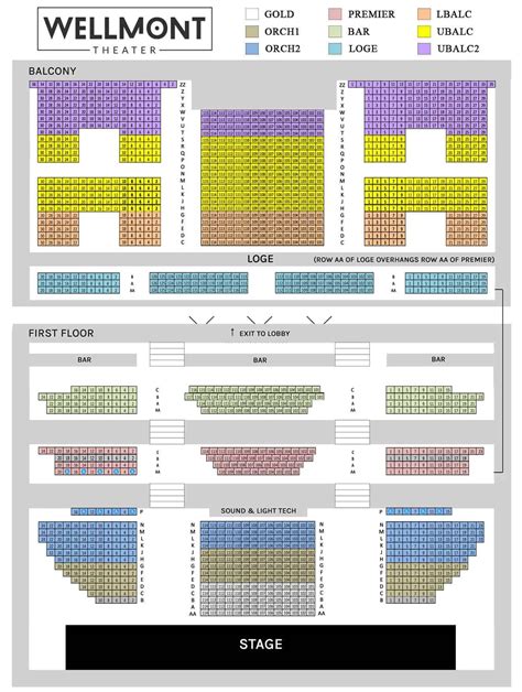 Seating Charts The Wellmont Theater