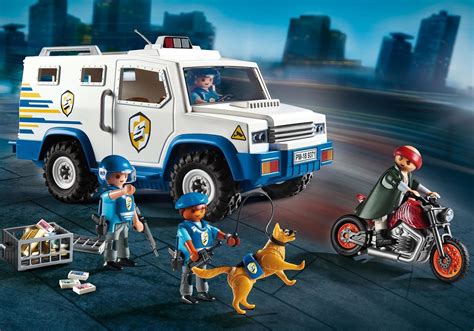 Fourgon Blindé Avec Convoyeurs De Fonds Playmobil Policier 9371