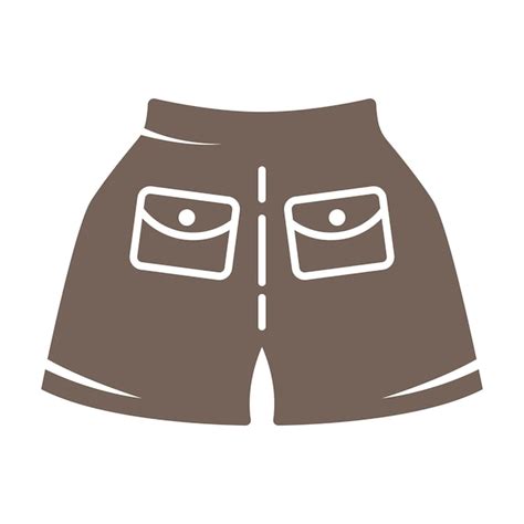 Diseño plano de icono de pantalones cortos Vector Premium