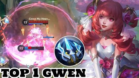 Wild Rift Gwen Top 1 Gwen Game Play Rank Challnger Youtube