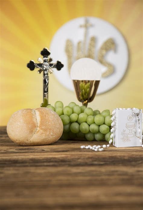 The Background Of The First Holy Communion Stock Image Image Of