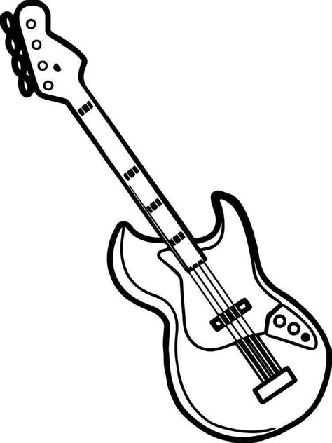 Free Guitar Coloring Pages