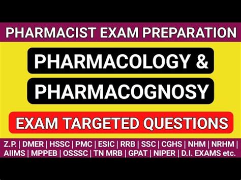 Pharmacist Exam Preparation OSSSC HSSC MPPEB DMER ITBP PMC