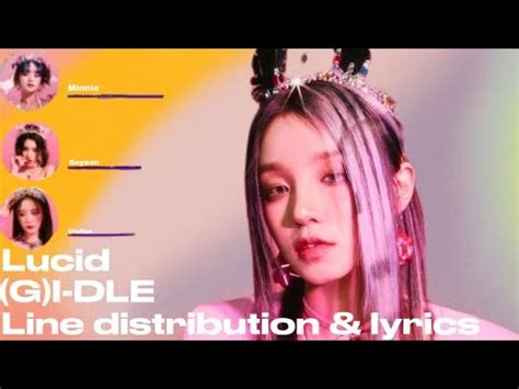 G I DLE Lucid Line Distribution Lyrics YouTube