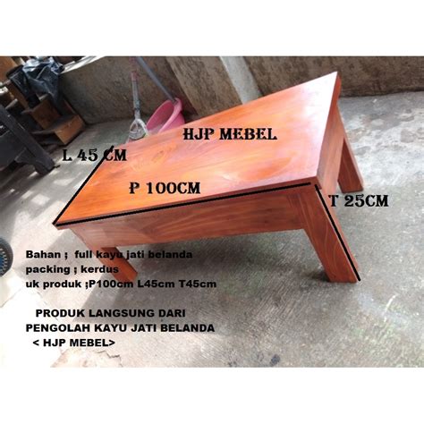 Jual Meja Lesehan Full Kayu P L T Jati Belanda Meja Belajar Meja