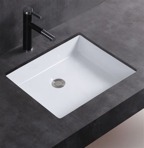 Factory Direct White Undercounter Bathroom Ceramic Sink Basin China