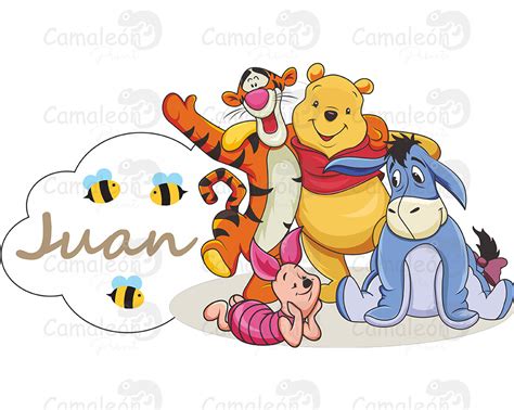 Letrero Madera Winnie The Pooh Camale N Print