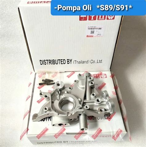 Pompa Oli Oli Pump Daihatsu Zebra Espass S89 S91 Original Japan