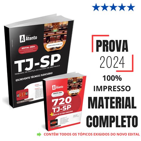 Concurso de Escrevente Técnico Judiciário TJ SP 2024 Inscrições