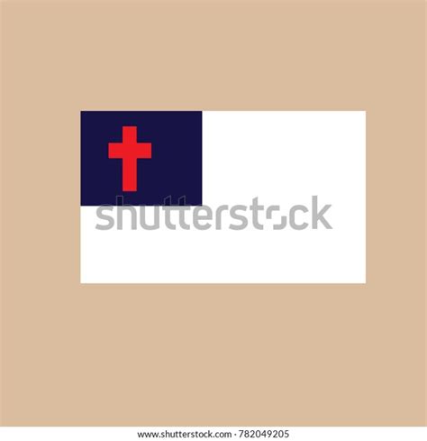 Christian Flag Vector Illustrator Stock Vector (Royalty Free) 782049205 ...