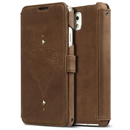 Zenus Retro Vintage Diary Case For Samsung Galaxy Note 3 Brown