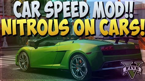 Gta Online Nitrous On Cars Nitro Boost Mod On Vehicles Car Speed