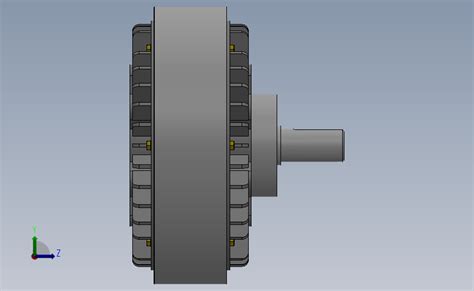 Fz型单出轴、止口支撑、自然冷却磁粉制动器[fz200] Solidworks 2018 模型图纸下载 懒石网