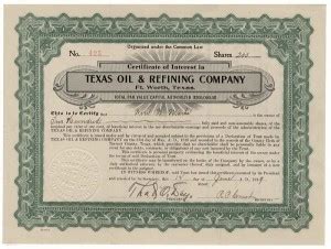 Texas Oil & Refining Company - American Oil & Gas Historical Society