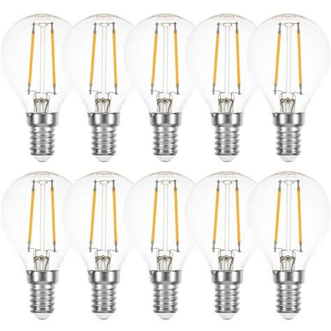 X Led Filament Tropfen W W E Klar Lm Extra Warmwei