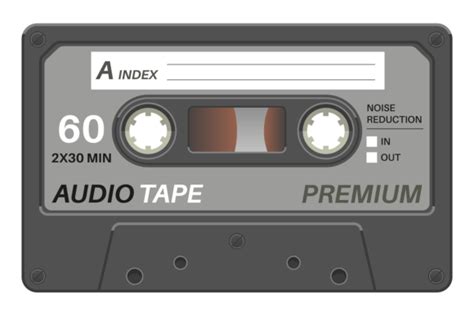 Audio Tape Template. Stereo Sound Record Graphic by yummybuum ...