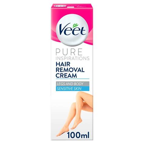 Veet For Legs And Body Hair Removal Cream Sensitive Skin 100ml Bluebell