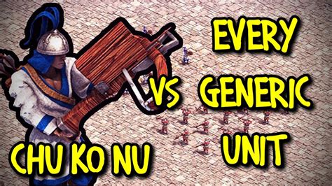 Elite Chu Ko Nu Vs Every Generic Unit Aoe Ii Definitive Edition