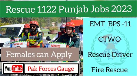 Rescue Punjab Jobs Emt Ctwo Rescue Driver Jobs Details