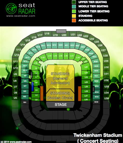 Twickenham Concert Seating Plan