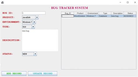 Bug Tracking System In Java Java Project My Project Ideas