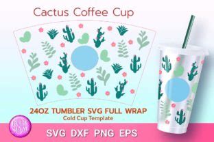 Cactus Coffee Cup Cold Cup Oz Svg Graphic By Ruby Siam Creative