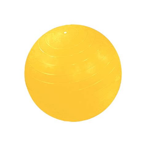 Cando Inflatable Exercise Ball Super Thick Yellow 18 Inches