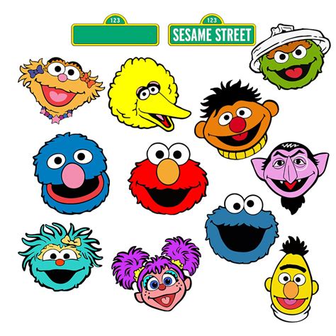 Sesame Bundle Svg Sesame Street Svg Files Sesame Street Cartoon Porn