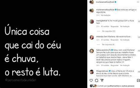 Indireta Marlene Mattos posta frase enigmática após críticas na internet