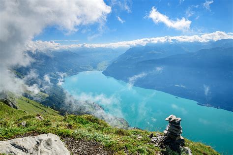 Blick Vom Suggiturm Auf Brienzersee Und Bild Kaufen