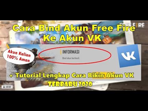 Cara Bind Akun Guest Free Fire Ke Akun Vk Terbaru Youtube