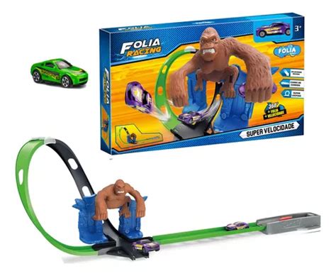 Pista De Carrinho Infantil Gorila Looping Tipo Hot Wheels Cor