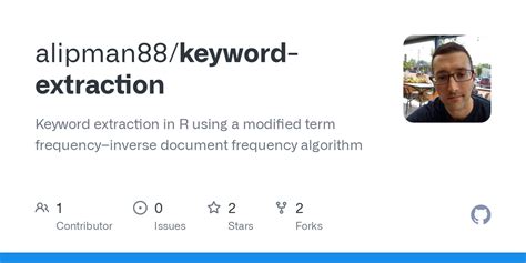 Github Alipman88keyword Extraction Keyword Extraction In R Using A