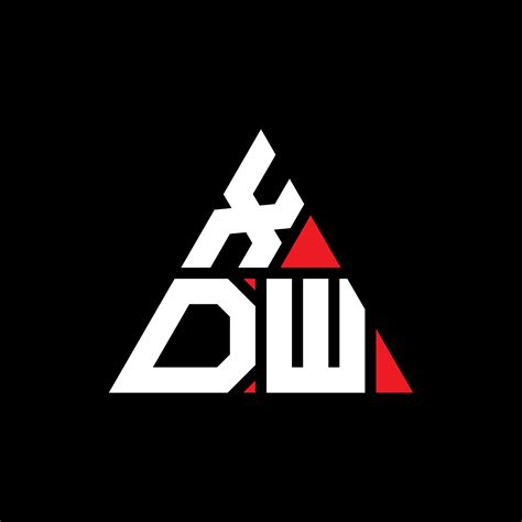 xdw diseño de logotipo de letra triangular con forma de triángulo ... 