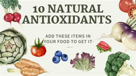 The Power Of Nature Discover The Top 10 Natural Antioxidants In Your Food